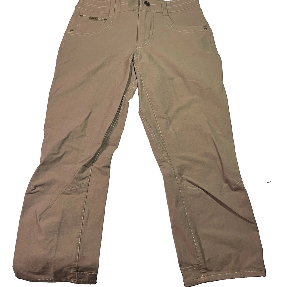 Kuhl Revolvr Pants Mens 28x23 Brown Hiking Gorp Core Stretch Patina EUC Read